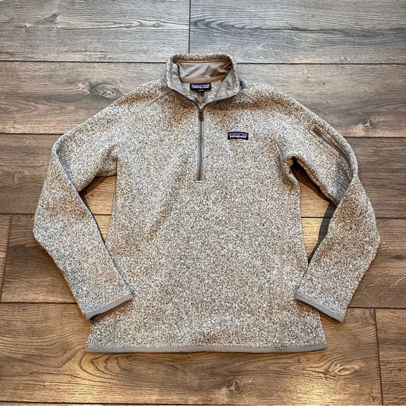 Patagonia Sweaters - Patagonia Women's Better Sweater 1/4 Zip Fleece Pullover Gray Size Medium
